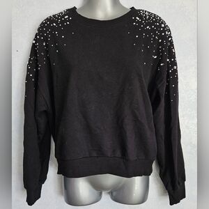TRUTH BY REBUBLIC Womens Rhinestone Sweater L